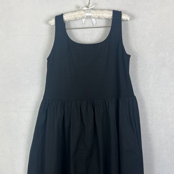Marcella NYC Dress Women's Size XXL Black Clara Fit Flare Long Midi Sleeveless - Picture 3 of 13